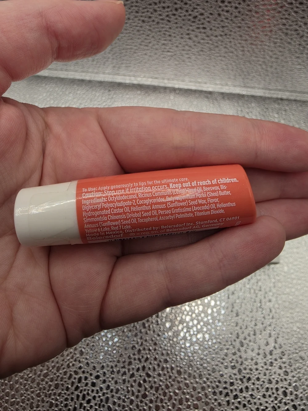NIVEA Peach Tinted Lip Balm — Hydrating Peach Balm Stick. HTF. Discontinued.